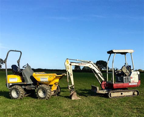 mini digger and driver hire cornwall|mini digger hire near me.